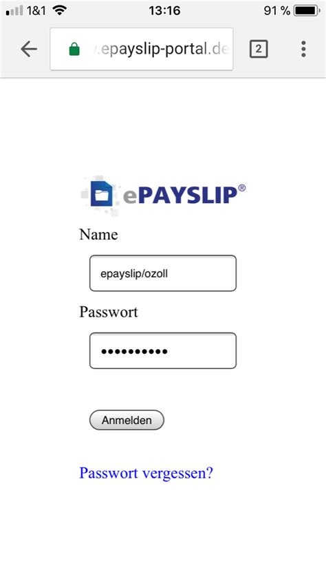 epayslip portal anmelden.